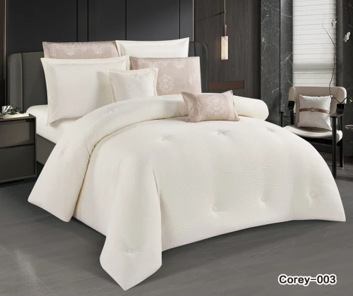 طقم لحاف من هورس 8قطع جاكار ناعم بتصميم عصري ومميز  Corey-03