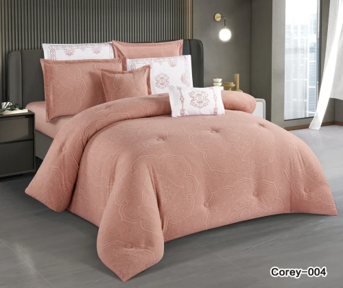 طقم لحاف من هورس 8قطع جاكار ناعم بتصميم عصري ومميز  Corey-04