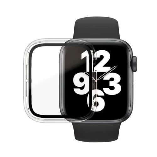 بانزر جلاس حماية كاملة لساعة ابل 4/5/6/SE مقاس (40 mm)| شفاف
