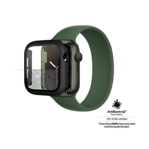 بانزر جلاس حماية كاملة لساعة ابل 7 مقاس (41 mm)| اسود