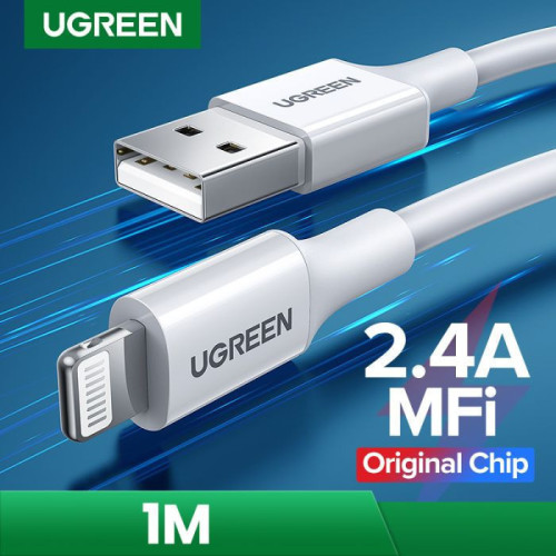 يوجرين سلك شاحن USB إلى آيفون بطول 1 م | أبيض
