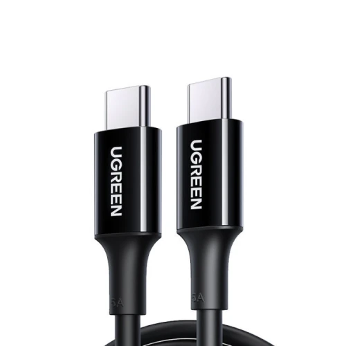 يوجرين سلك شاحن من USB-C إلى USB-C بطول 1 م وبقوة 100 واط - أسود