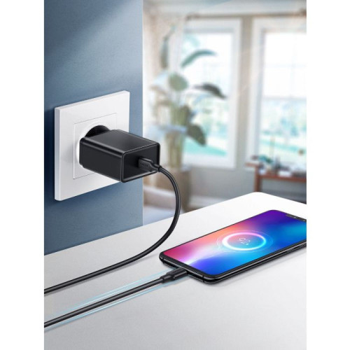 يوجرين كابل شحن Type-C - Type-C 2 متر - أسود