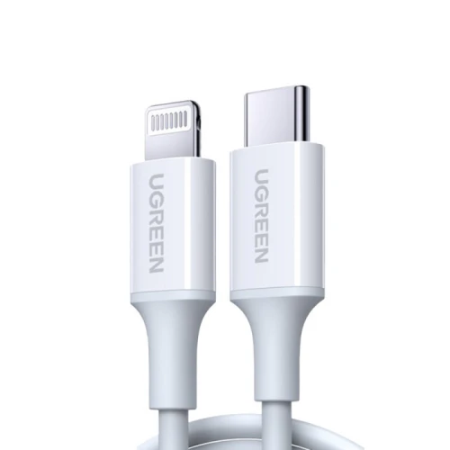يوجرين سلك شاحن من USB-C إلى آيفون بطول 2 م - أبيض