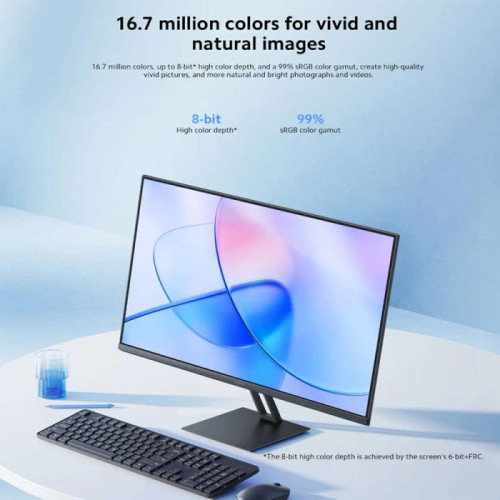 شاومي A27i شاشة عرض 27 بوصة بدقة Full HD ومعدل 100 هرتز - أسود
