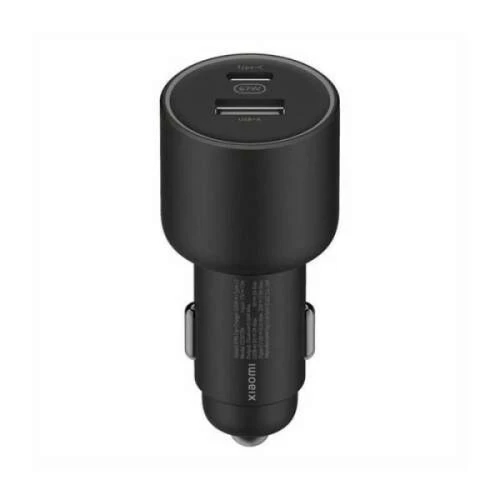 شاومي شاحن سيارة Mi ثنائي المنفذ (USB-A + Type-C) - 67 واط - أسود