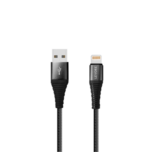 ليفوري كابل شحن آيفون نايلون من USB-A إلى Lightning - بطول 1.8 متر - LCS122