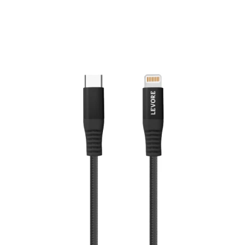 ليفوري كابل آيفون نايلون من USB-C إلى Lightning - بطول 1 متر - LCS421