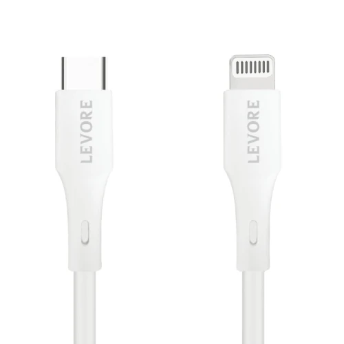 ليفوري كيبل شحن Lightning الى USB-C بلاستيك - 1.8 متر - أبيض
