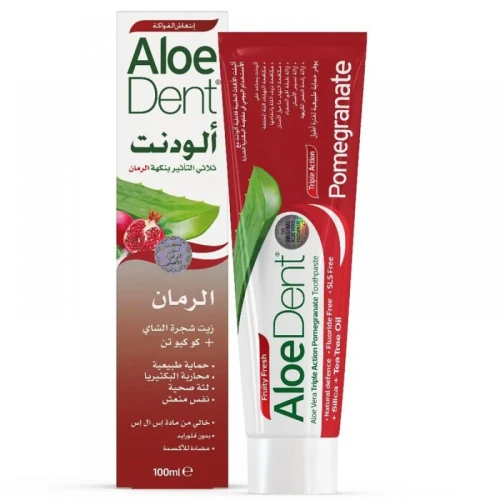 ألودنت معجون اسنان ثلاثي المفعول بالرمان 100 مل