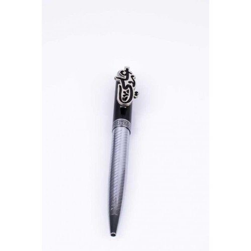 طقم اكسسوارت للرجال مطلي فضي - 2 قطع - أسود - F05