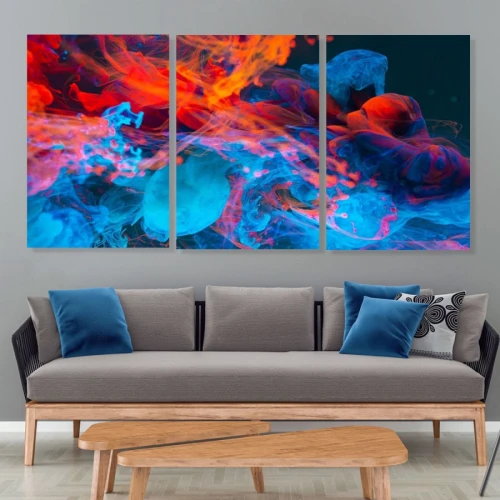 لوحة حائط خشبية لوحة الألوان - 120x60 سم - خشب ام دي اف - PH 111