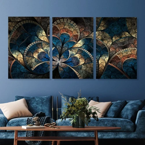 لوحة حائط خشبية بتصميم الفن الحديث - 120x60 سم - خشب ام دي اف - PH 115