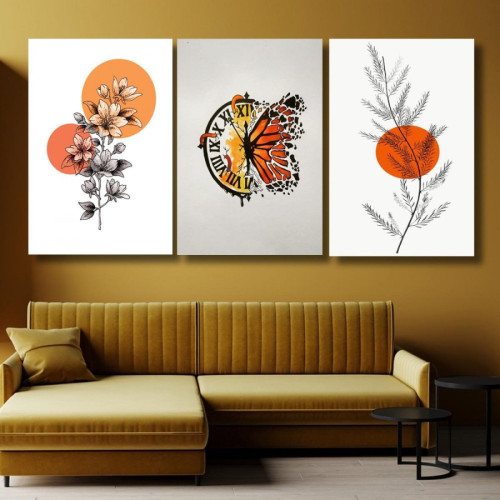 لوحة حائط خشبية تصميم الفن الحديث - 120x60 سم - خشب ام دي اف - PH 132