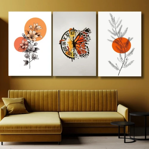 لوحة حائط خشبية تصميم الفن الحديث - 120x60 سم - خشب ام دي اف - PH 132