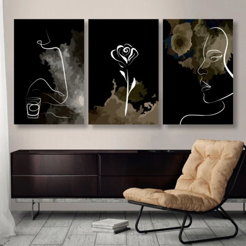لوحة حائط خشبية الفن البسيط - 120x60 سم - خشب ام دي اف - PH 141