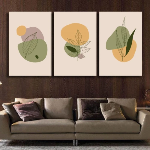 لوحة حائط خشبية تصميم الفن العصري - 120x60 سم - خشب ام دي اف - PH 160