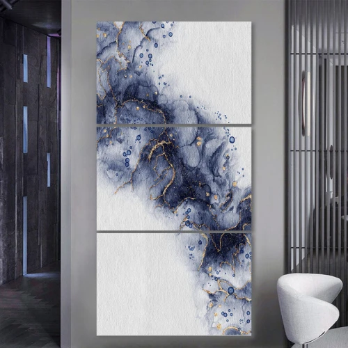 لوحة جدارية ساحرة بألوان متعددة - 3 قطع - 120x60 سم