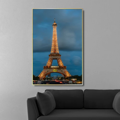 لوحة حائط قماشية لبرج ايفل - 120x80 سم