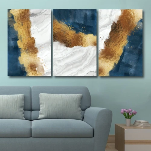 لوحة حائط بتصميم تجريدي مميز - خشب ام دي اف - 120x60 سم - PH 255