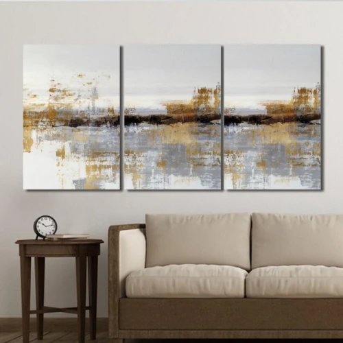 لوحة حائط بتصميم تجريدي كارلوس - خشب ام دي اف - 120x60 سم - PH 268