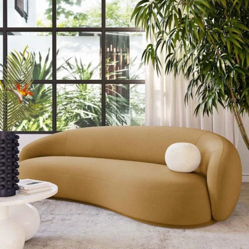 الهوم كنبة مخملية 3 مقاعد - 300x85x85 سم - جملي