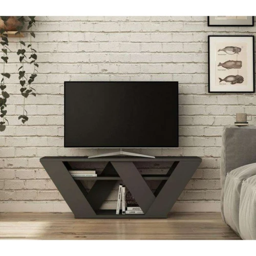 وحدة تلفزيون Alhome Black - مركز ترفيه أنيق ومعاصر