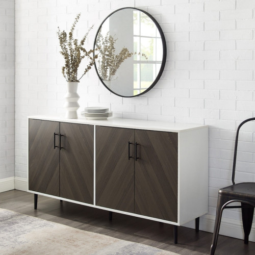 بوفيه Alhome Brown MDF: يجمع بين الأناقة والعملية