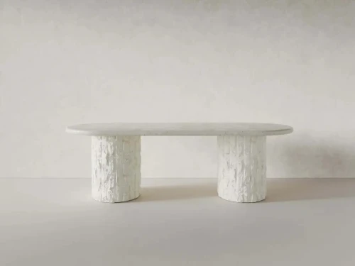 الهوم طاولة مركزية حجرية - 120x60x40 سم