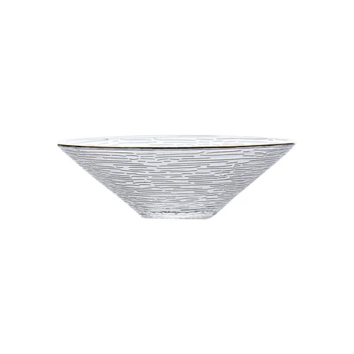 وعاء زجاجي أنيق للفواكه - 16x4.5 سم