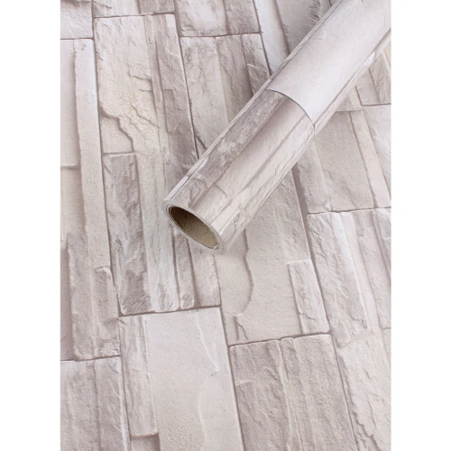 شاربدو ورق جدران ذاتي اللصق - 60x200 سم - أبيض