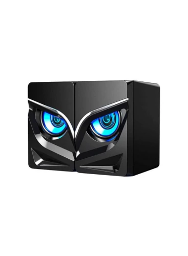 مكبر صوت مكتبي V128 USB 2.1 أسود/أزرق