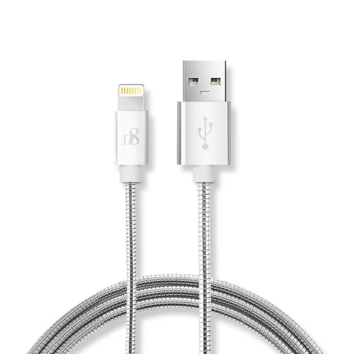 كابل بيانات Tpe Micro USB أصلي لهاتف Apple iPhone باللون الفضي