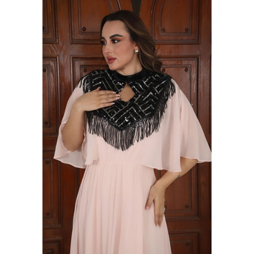 جلابية شيفون - بيج