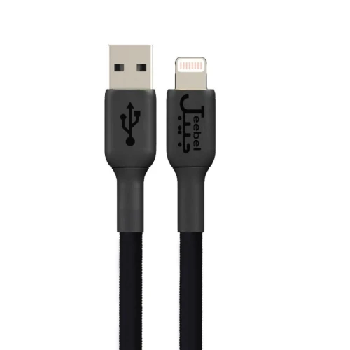 جيبل كابل جلد من USB-A الى Lightning لأجهزة الآيفون - أسود