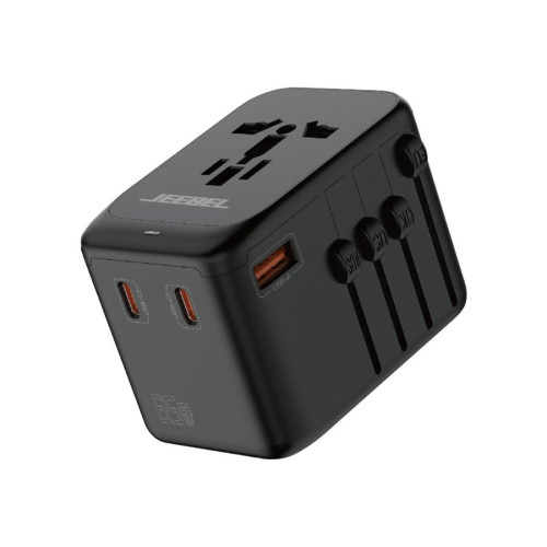 جيبيل شاحن جدار دولي - منفذين USB Type--C ومنفذ USB