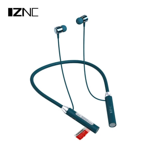 Iznc سماعة العنق لاسلكية بتصميم عصري - أزرق