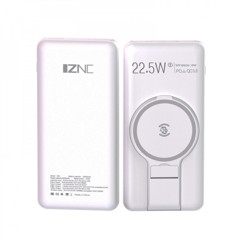 Iznc باور بانك ماج سيف - 10000mAh - 22.5 W - منفذ PD