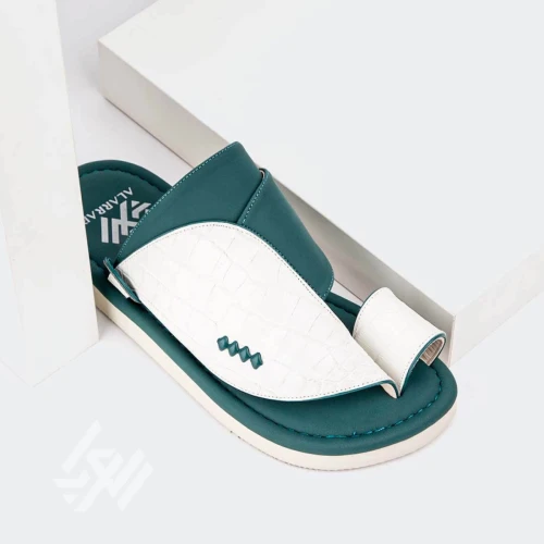 العراب حذاء شرقي بخامات إيطالية للرجال - أخضر فاتح - GF-216 - 45