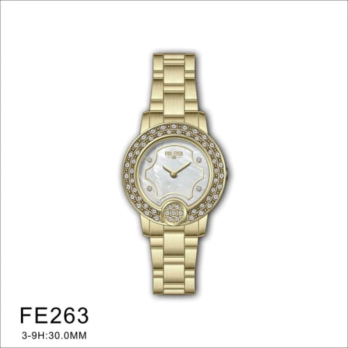 فور ايفر تايم ساعة للنساء - FE263 - حزام معدن