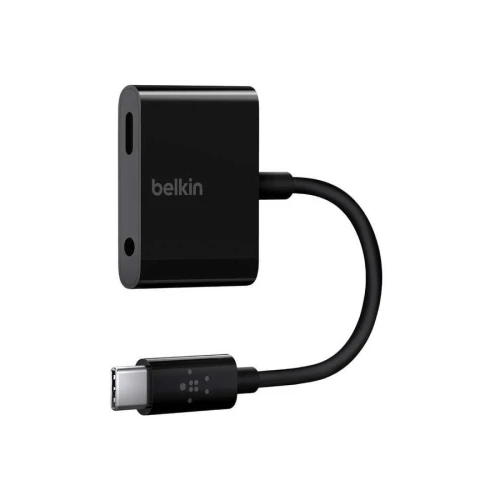 بيلكن كابل تحويل USB-C إلى منفذ AUX ومنفذ USB-C