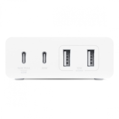 بيلكن شاحن بوست برو USB و Type-C - بقوة 108 واط - 4 منافذ - ابيض