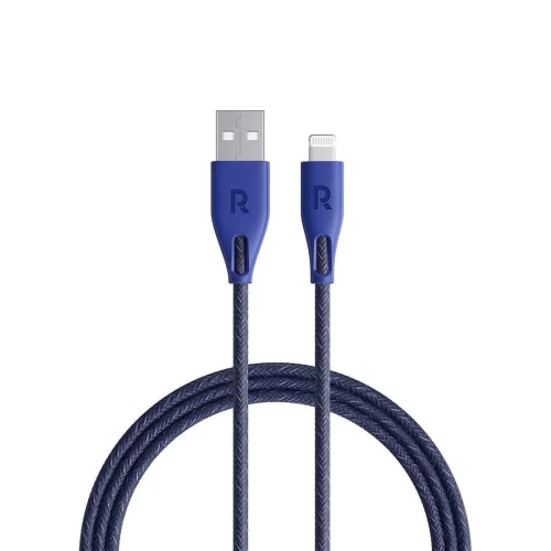 راف باور كابل نايلون من USB الى Lightning - بطول 1.2 متر