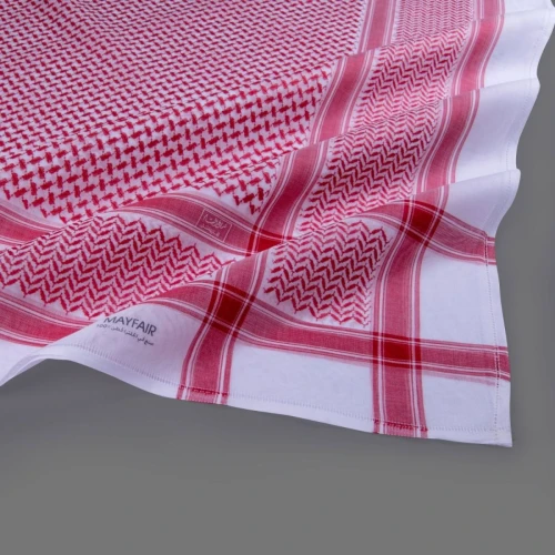 البسام شماغ ماي فير 303 - أحمر وأبيض