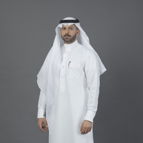البسام بلس شماغ - أبيض