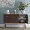 بوفيه Alhome Classic Brown MDF: ارفع مساحة تناول الطعام لديك بأناقة