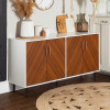 بوفيه Alhome Brown MDF: حل تخزين أنيق لمنزلك