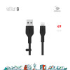 بيلكن كابل شحن بوست شارج من USB الى Lightning - بطول 1 متر - أسود