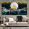 لوحة حائط بتصميم طبيعة تجريدي - خشب ام دي اف - 120x60 سم - PH 257