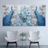 لوحة حائط طاووس - خشب ام دي اف - 120x60 سم - PH 38
